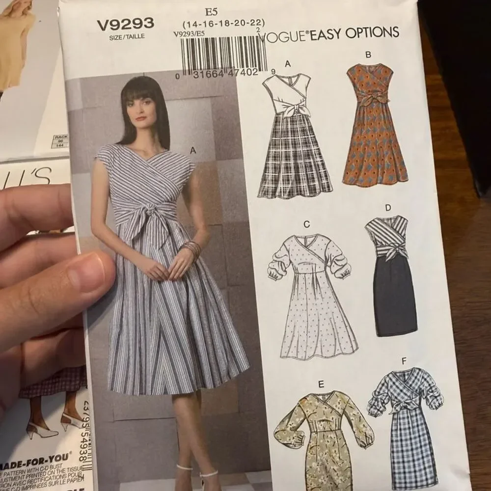Lot of 6 Women’s Dress & Cardigan Sewing Patterns McCall's Vogue New Look